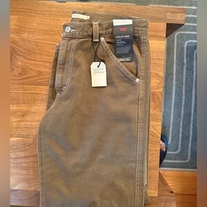 Levi's Light Brown Utility Dad Pants